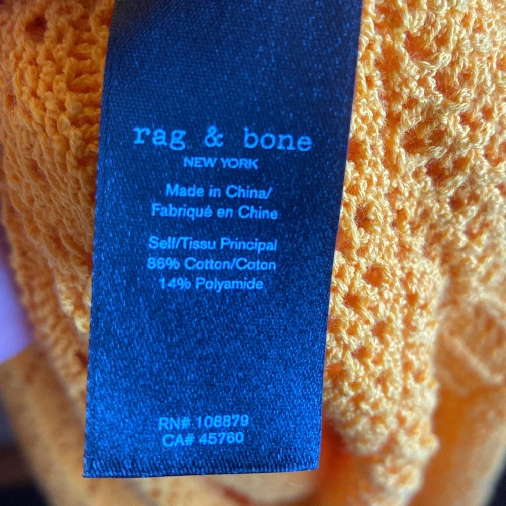 Rag & Bone NWT Long Sleeve Vneck Detachable Slip Open Knit Coverup/Dress medium - Picture 12 of 16